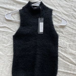 Versace Donna black sleeveless knit tank size 36